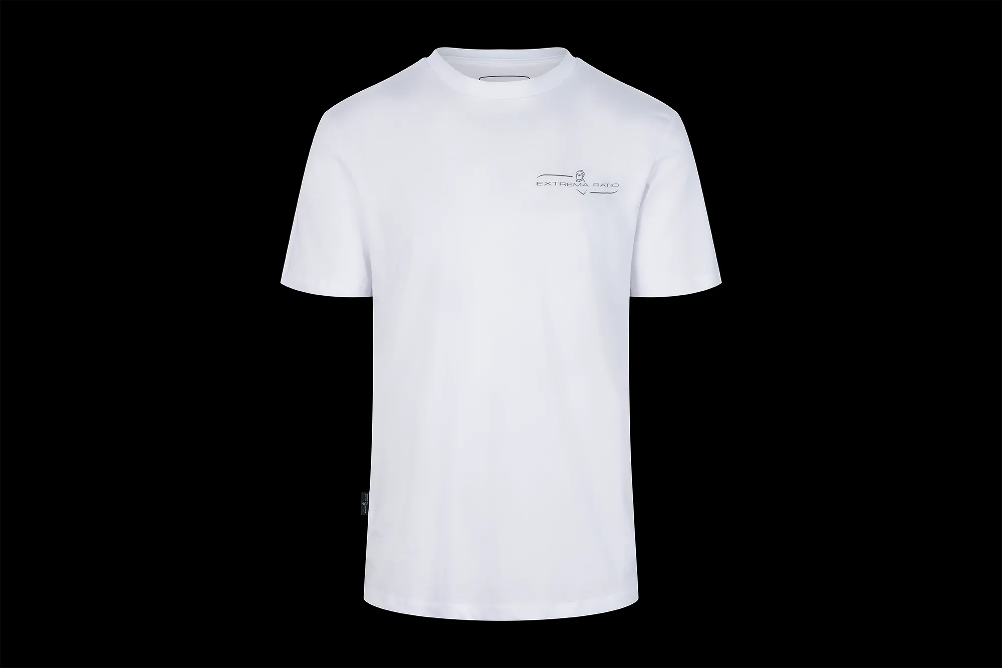 T-SHIRT-MANICA-CORTA-ER-ESSENTIAL-WHITE_FRONT BLK